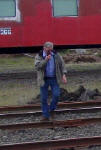 Dick Samuels of the Oregon Pacific Railroad in Jan. 2005